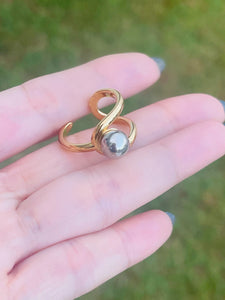 Two Tone Cuff Ring