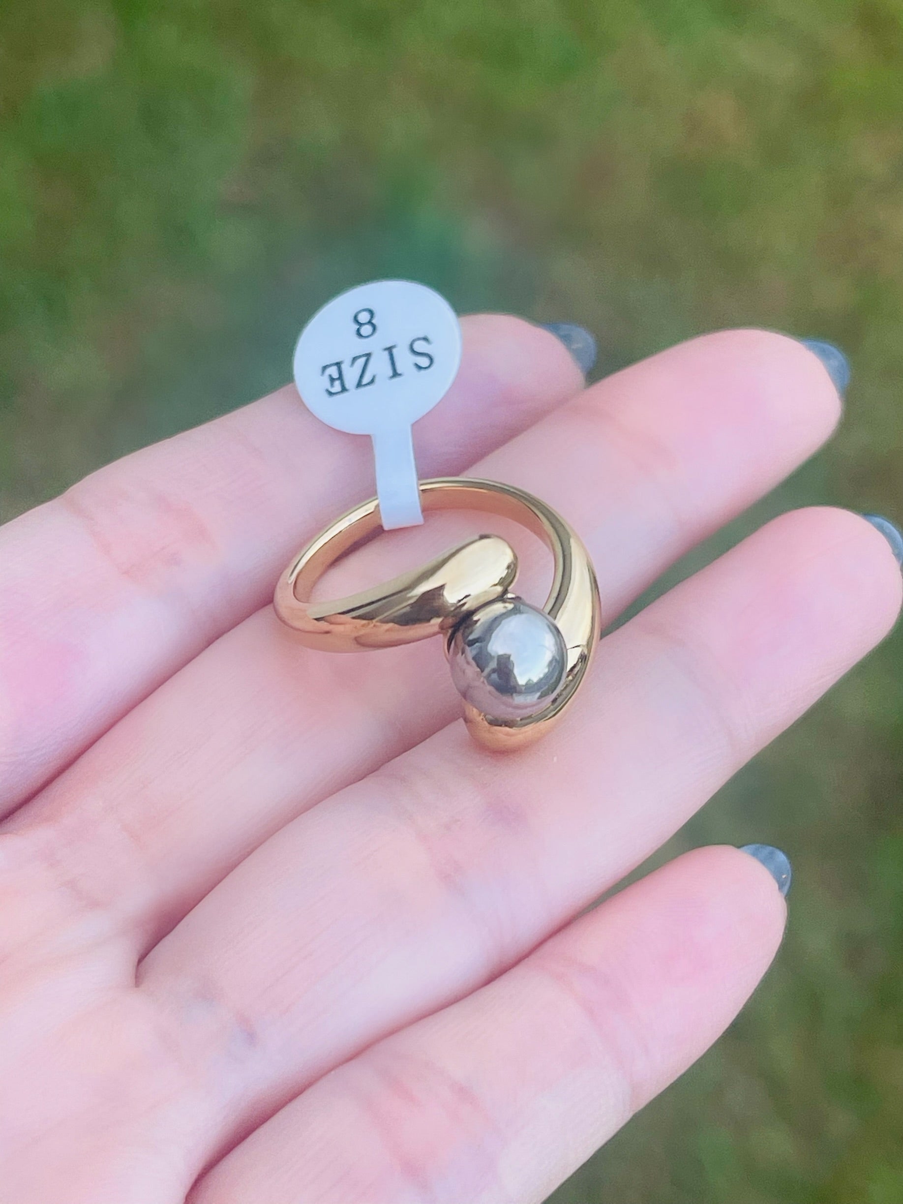 Two Tone Cuff Ring