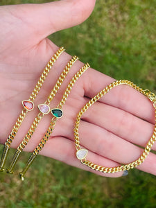 Crystal Drop Bracelets
