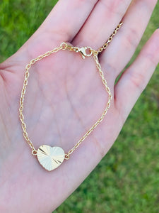 White Heart Bracelets • Reversible