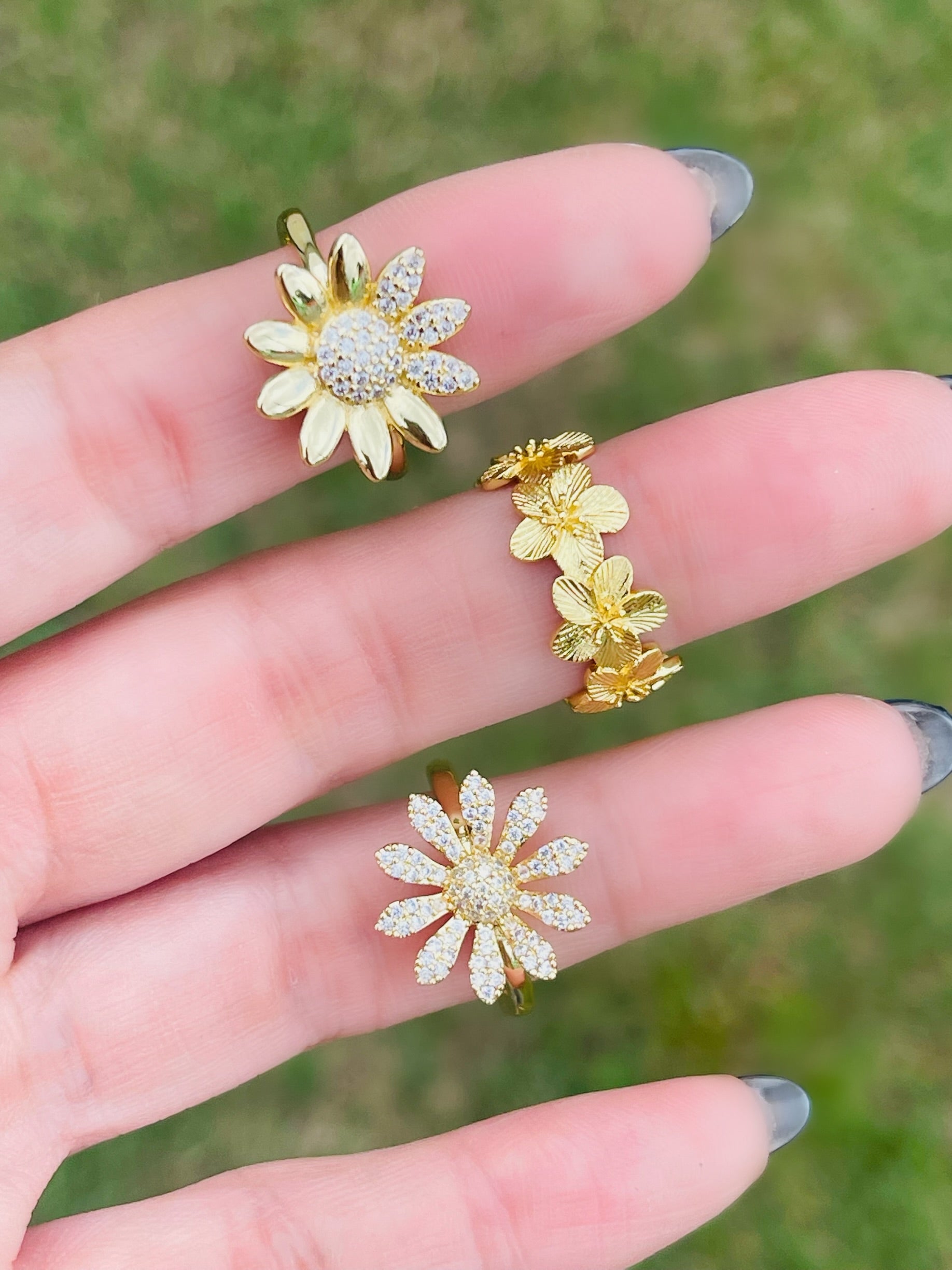 Golden Flower Ring