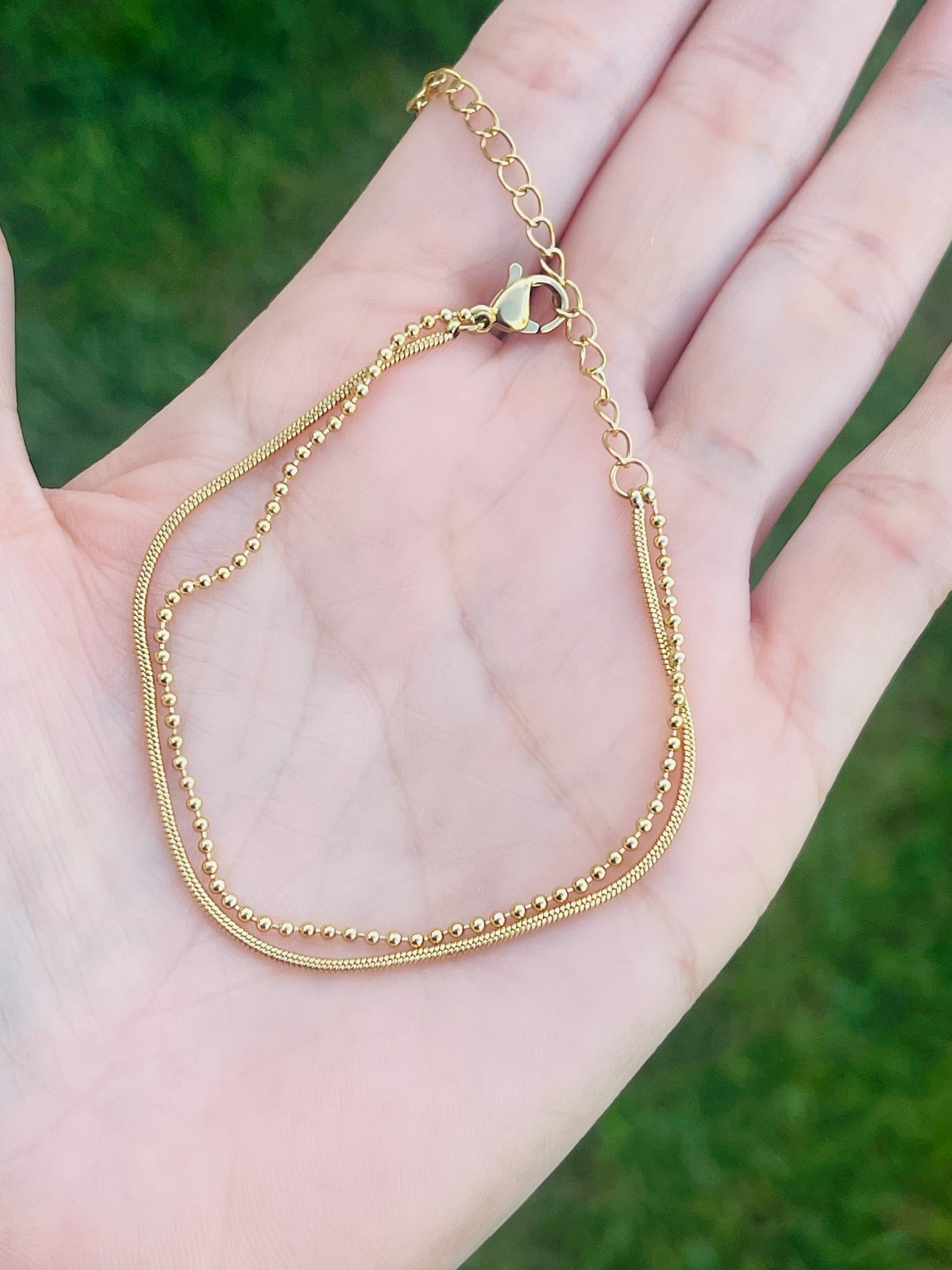 SS Double Chain Bracelets