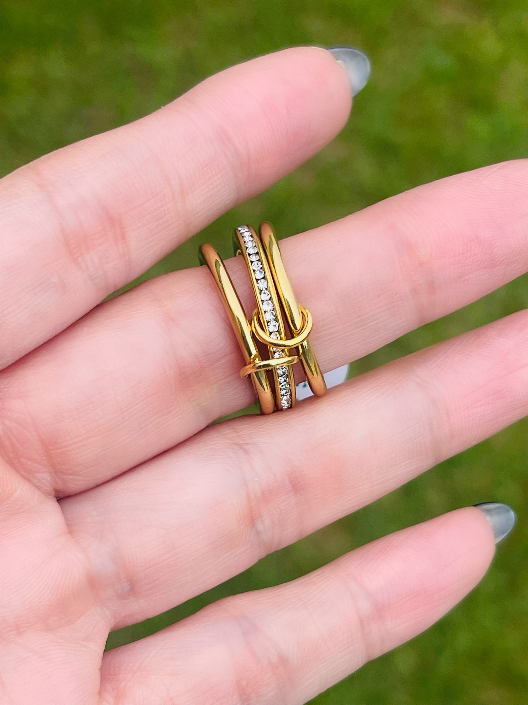 SS Bright Link Ring