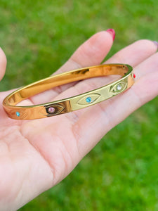 SS Multicolor Eye Bangle