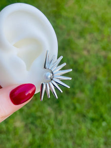 SS Pearl Sun Earring
