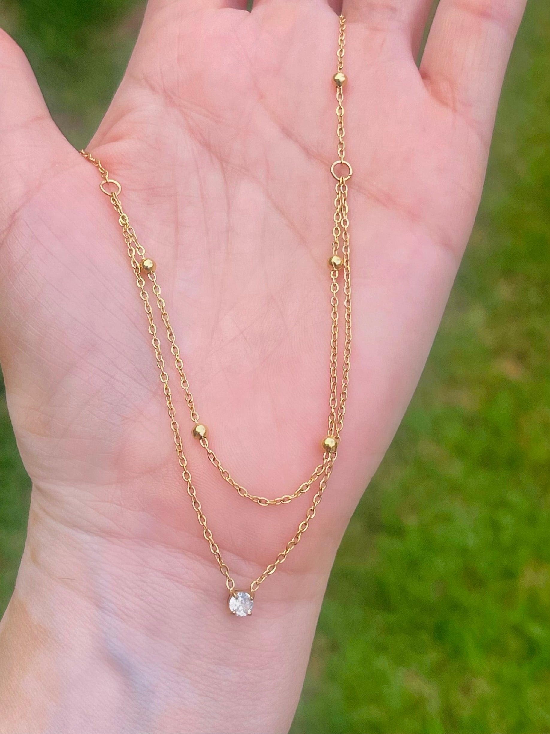 SS Bright Double Chain