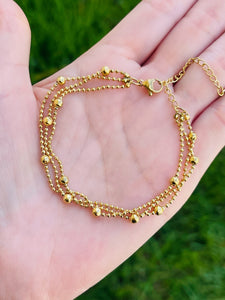 Ball • Triple Chain Bracelets
