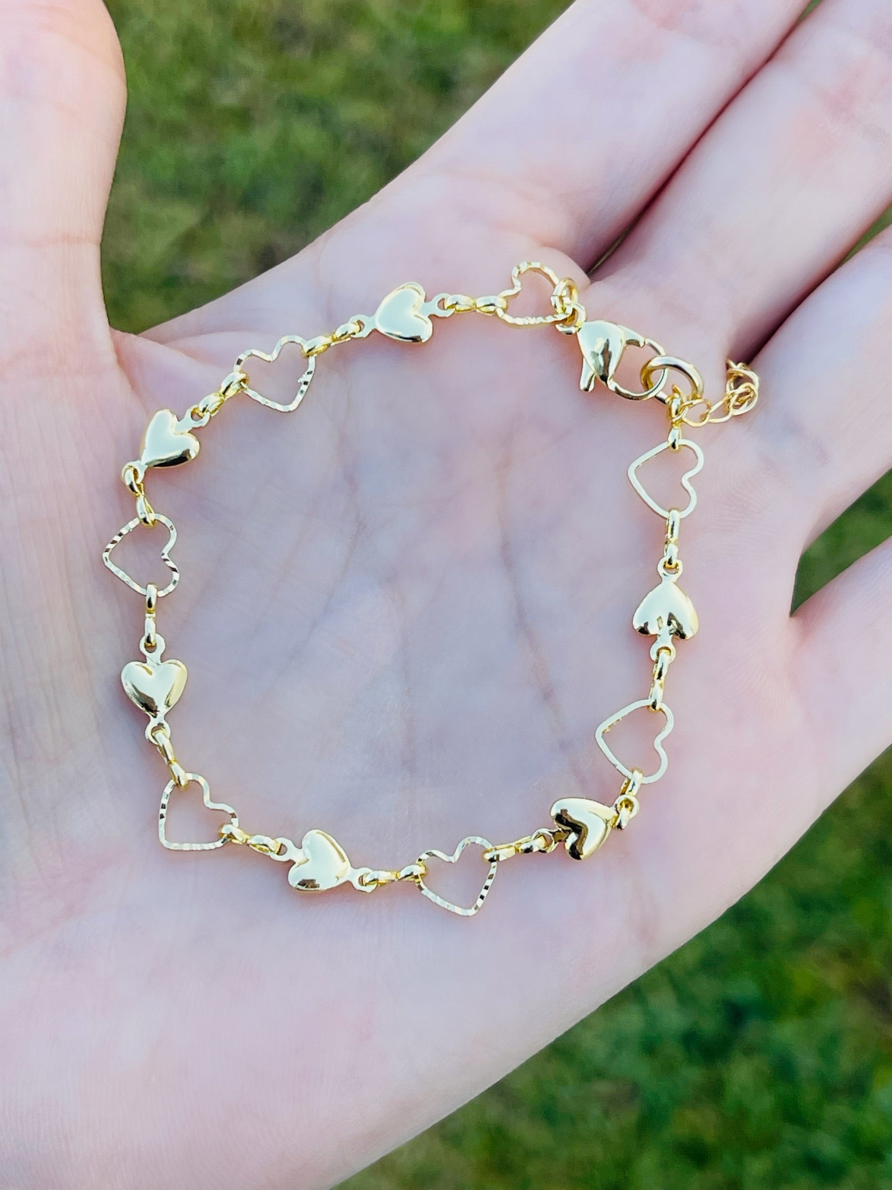 Double Heart Bracelets