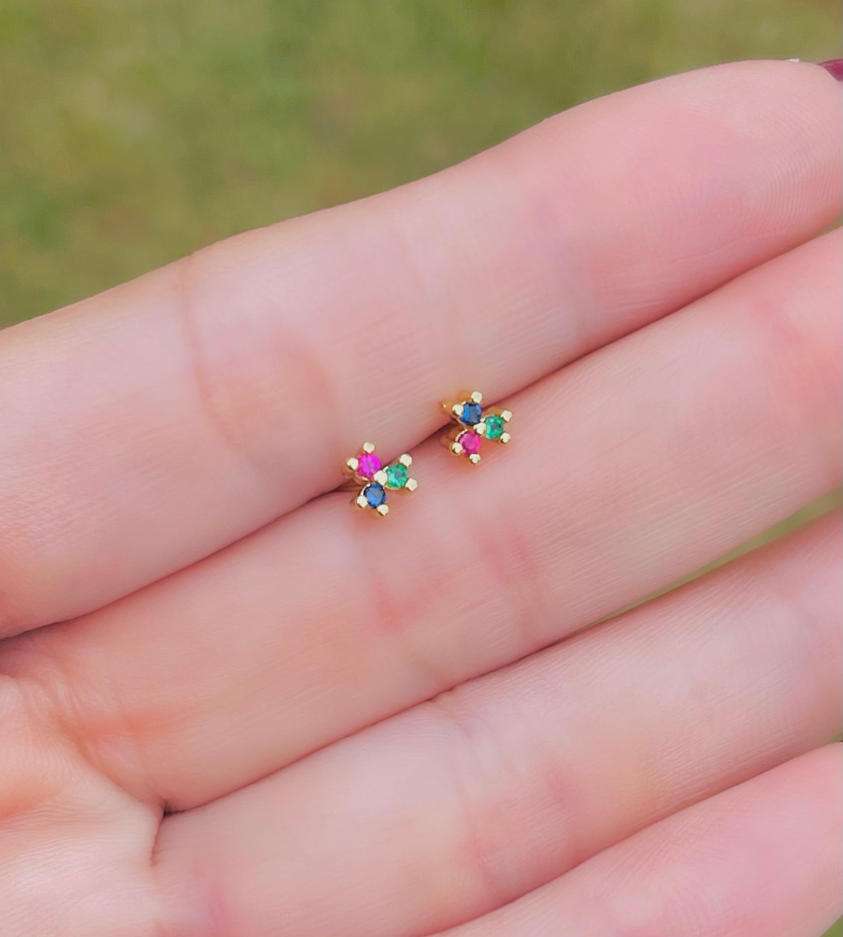 Three  Little Point Earring