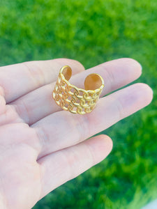 SS Triple Curb Ring