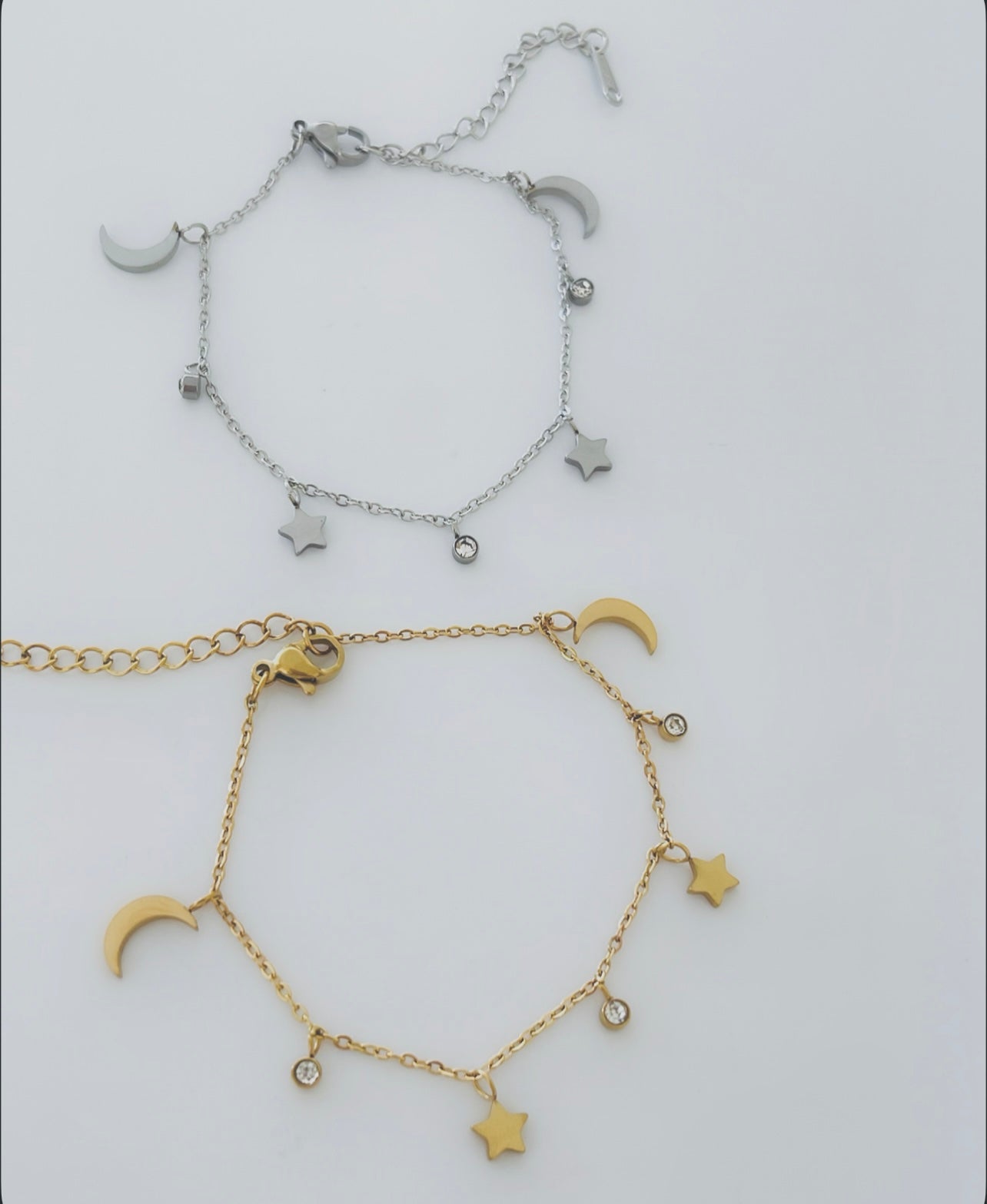 SS Moon Star Bracelets