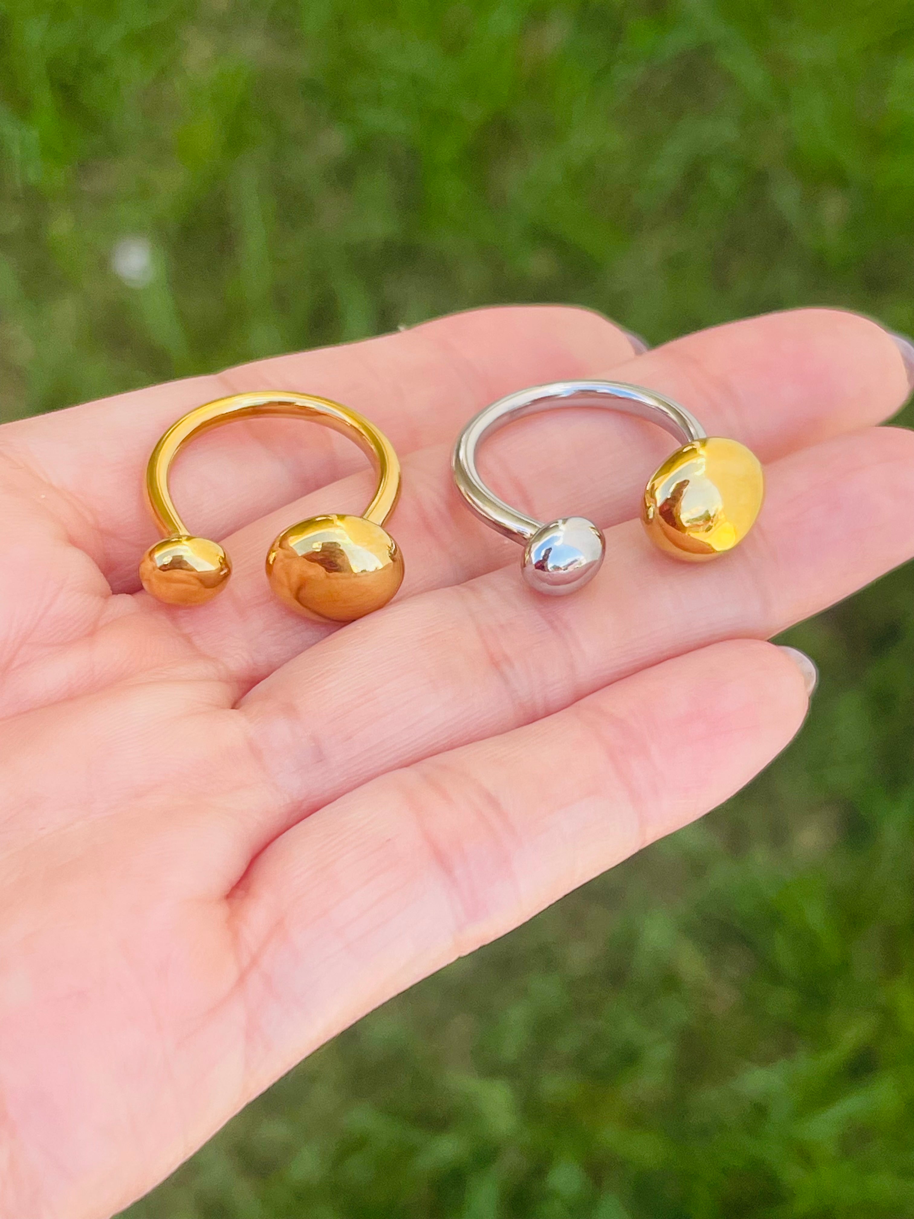 Stainless Steel Cuff Ring