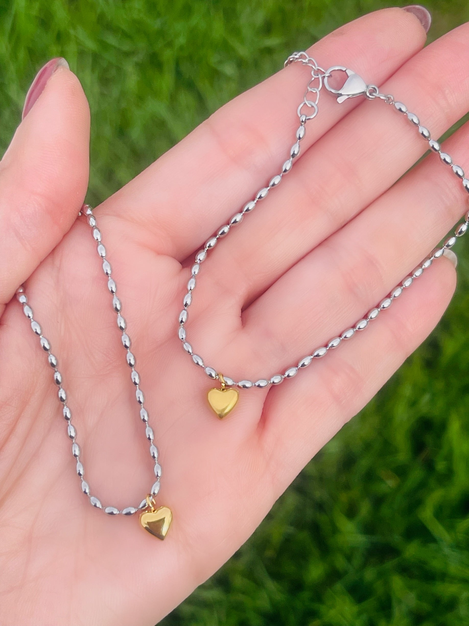 SS Two Tone Heart Bundle