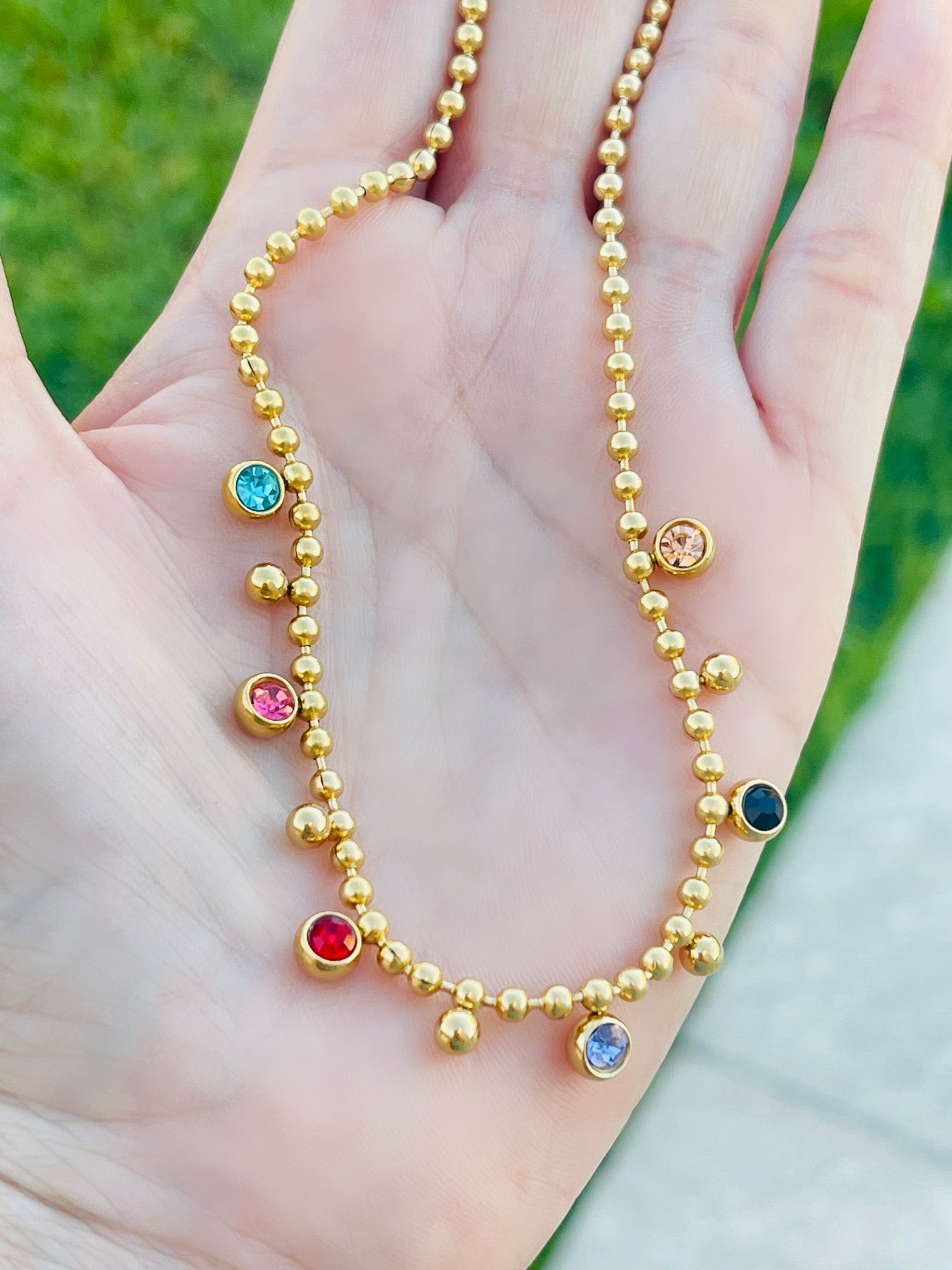 Multicolor Ball Chain SS