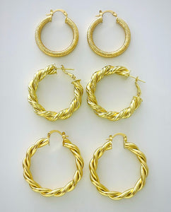 Golden Hoop Earring