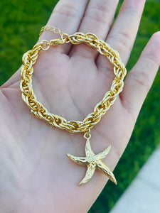 Golden StarFish Bracelets
