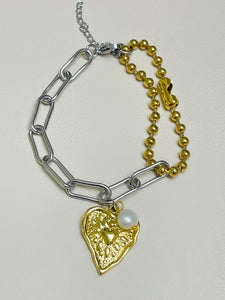 Big Heart • Two Tone Bracelets