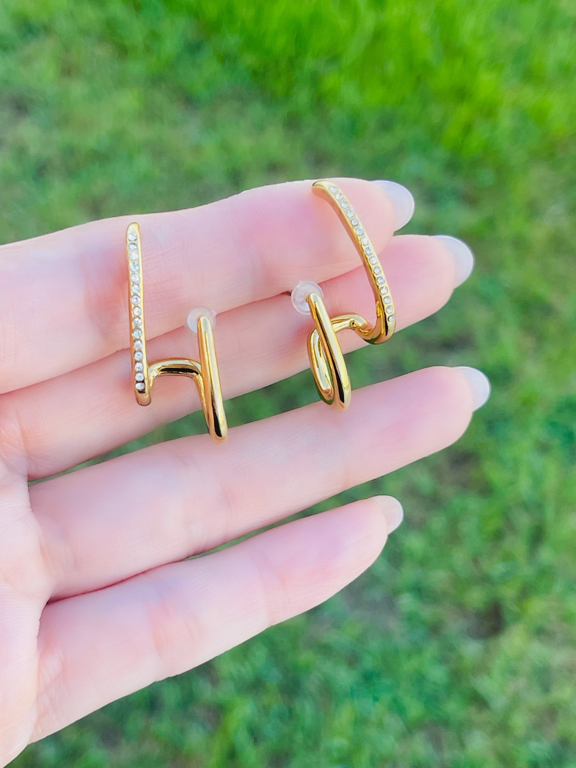 Double Line Earring