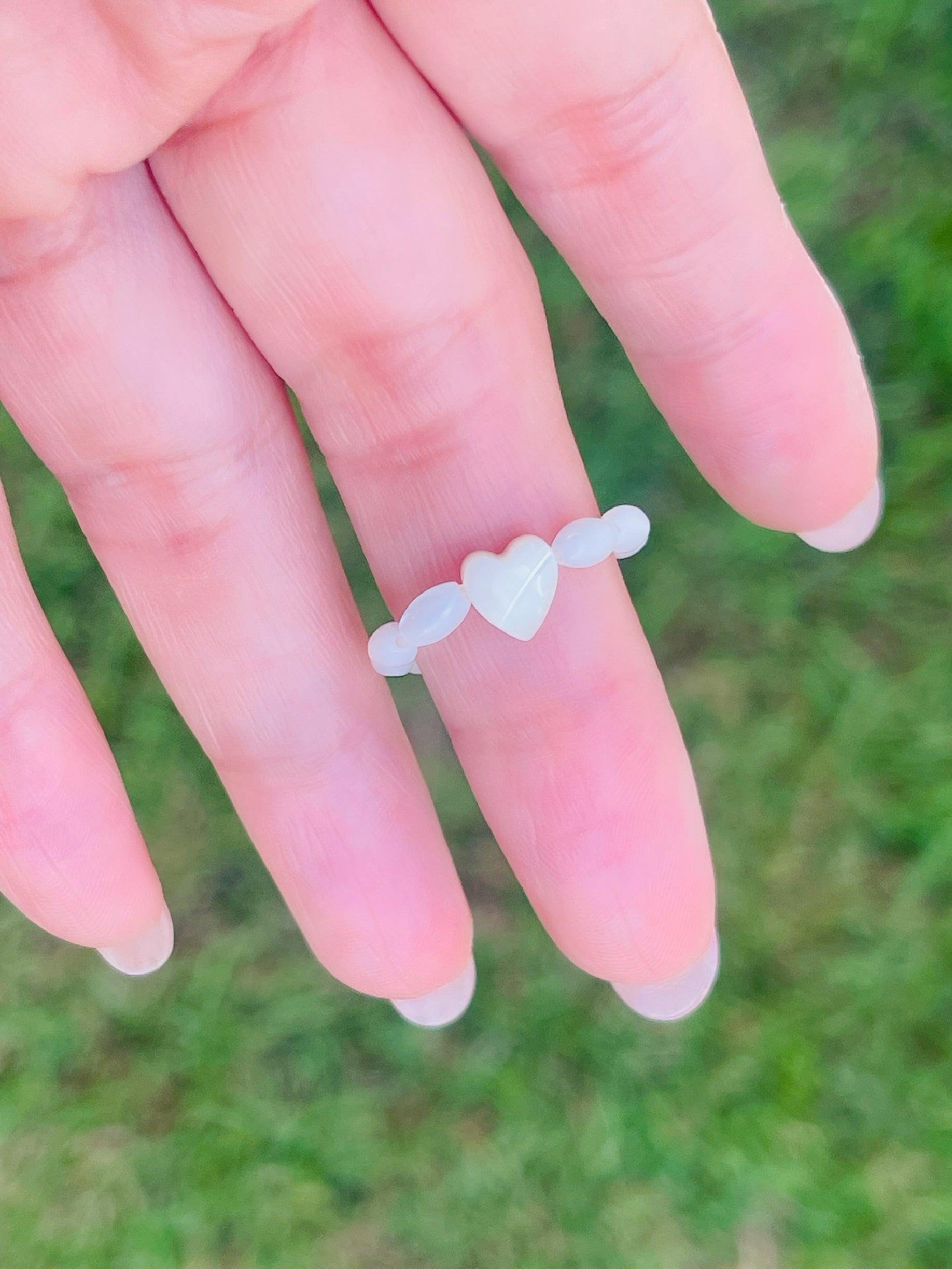 Heart Shell Elastic Ring