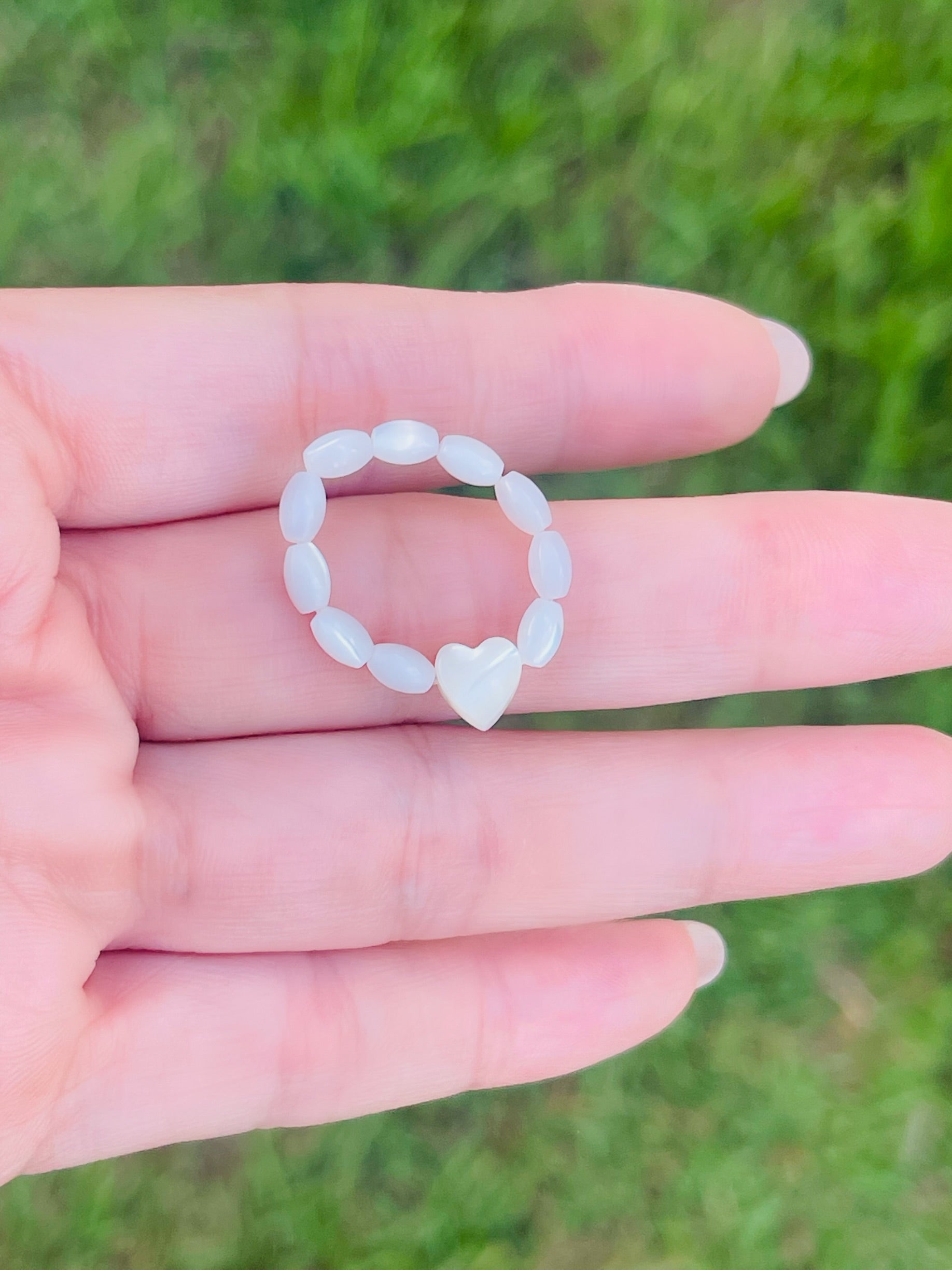 Heart Shell Elastic Ring