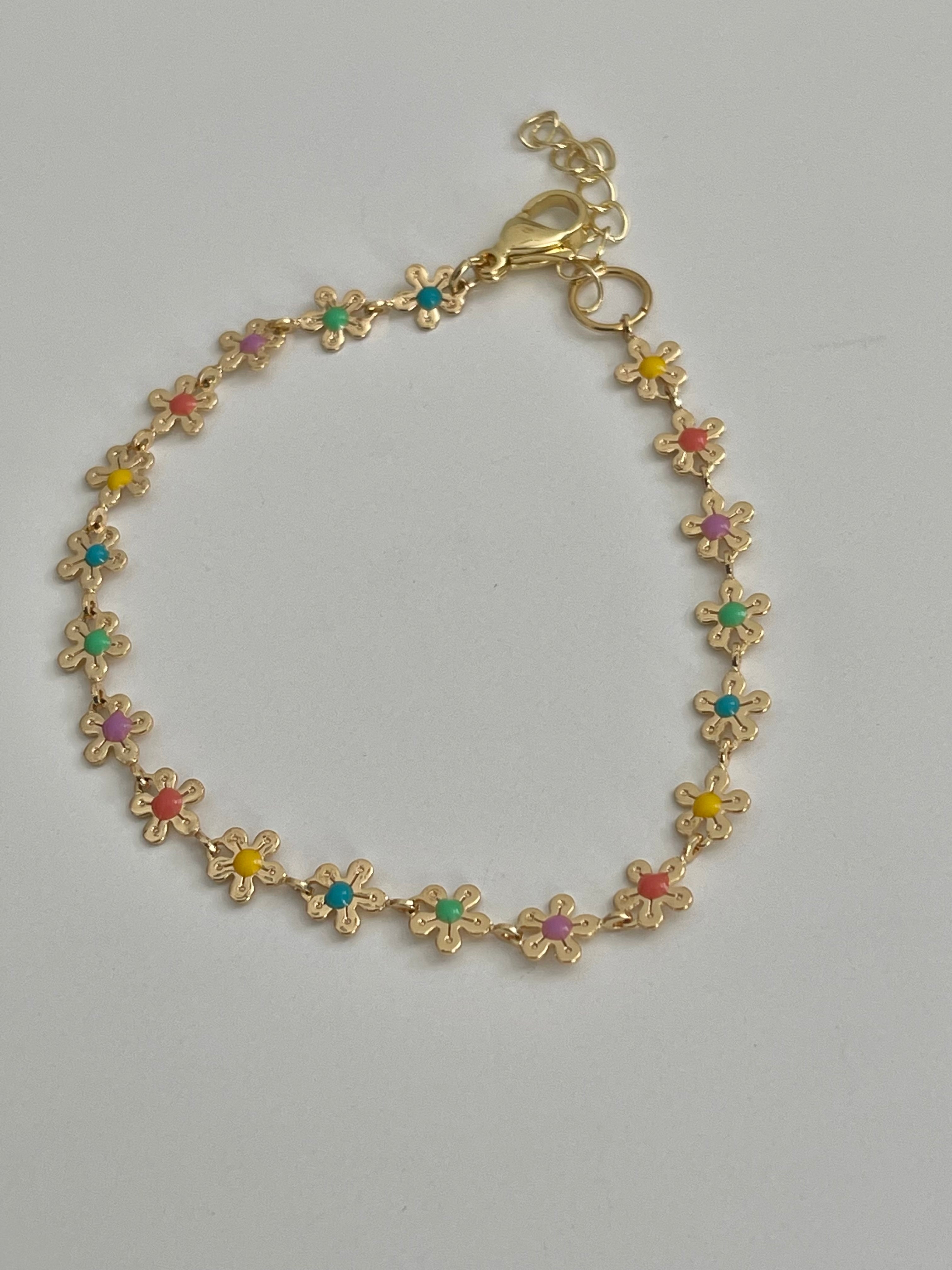 Multicolor Flower Bracelets